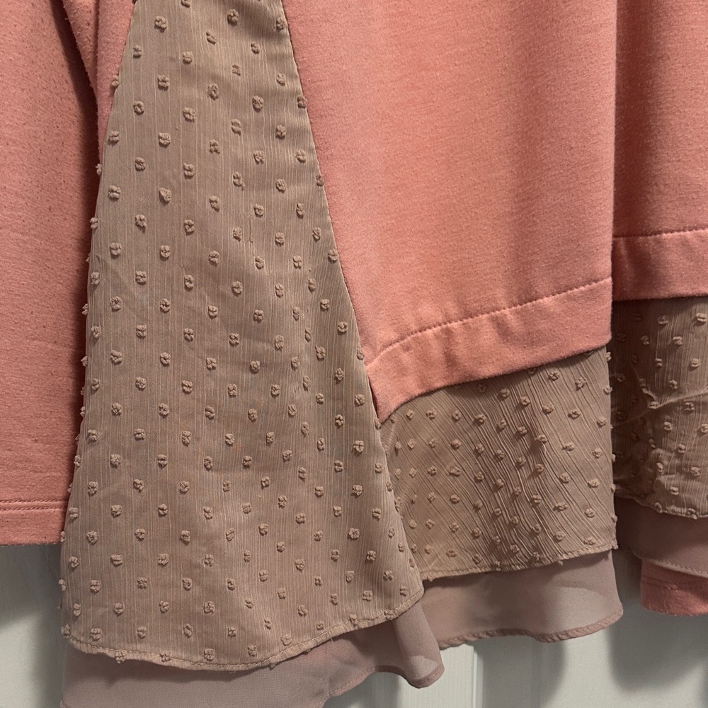 LOGO Lounge by Lori Goldstein Women's Blush Cardigan - Picture 7 of 9